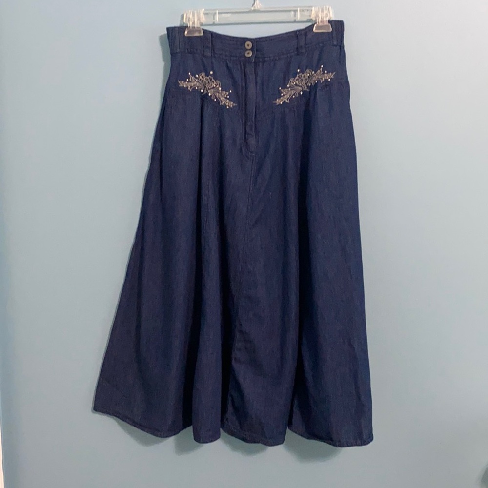 COPY - ☘️ 3/$30 Vintage Jean Skirt Sz 14
